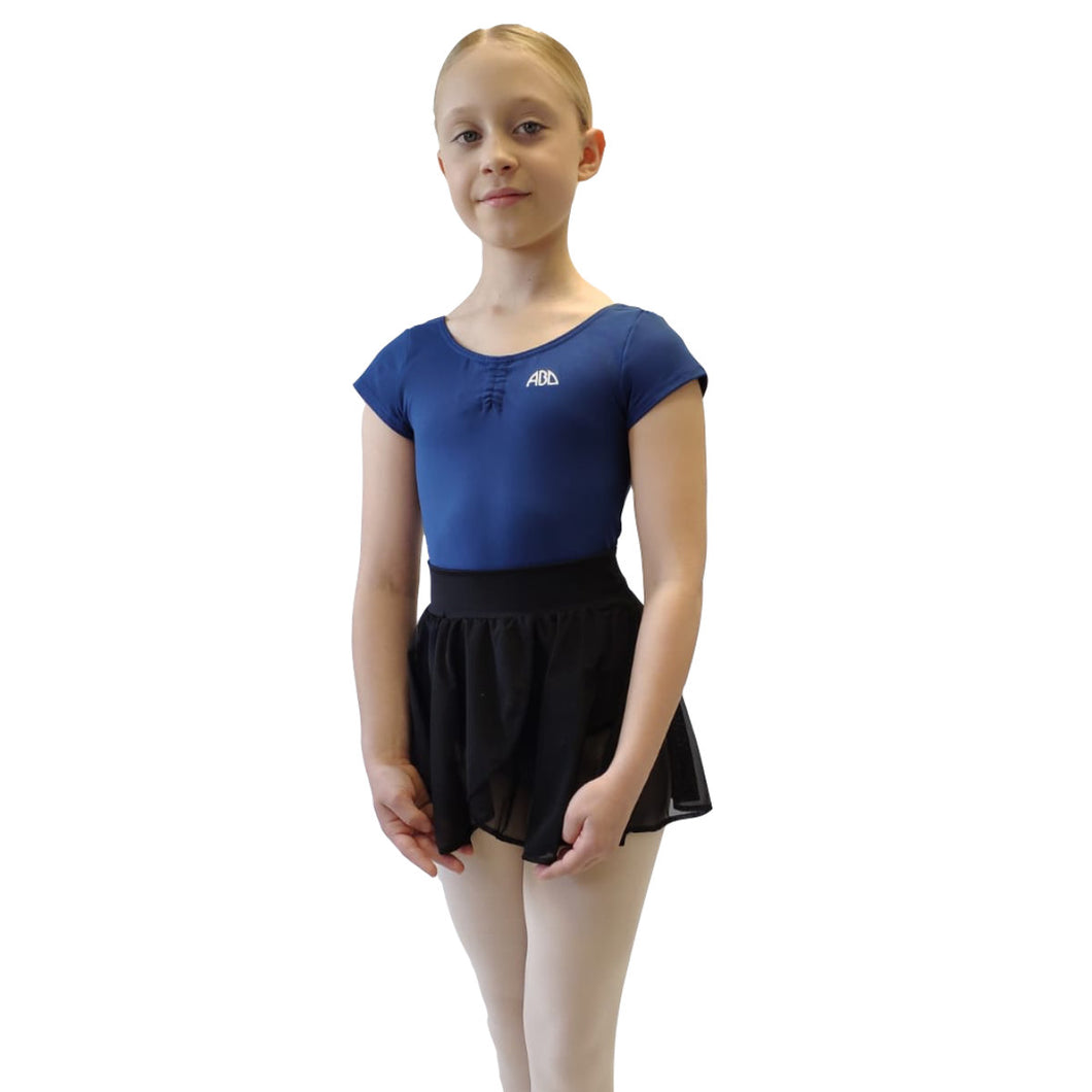ABD Ballet Grades 5 upwards Mesh Wrapover Skirt Black