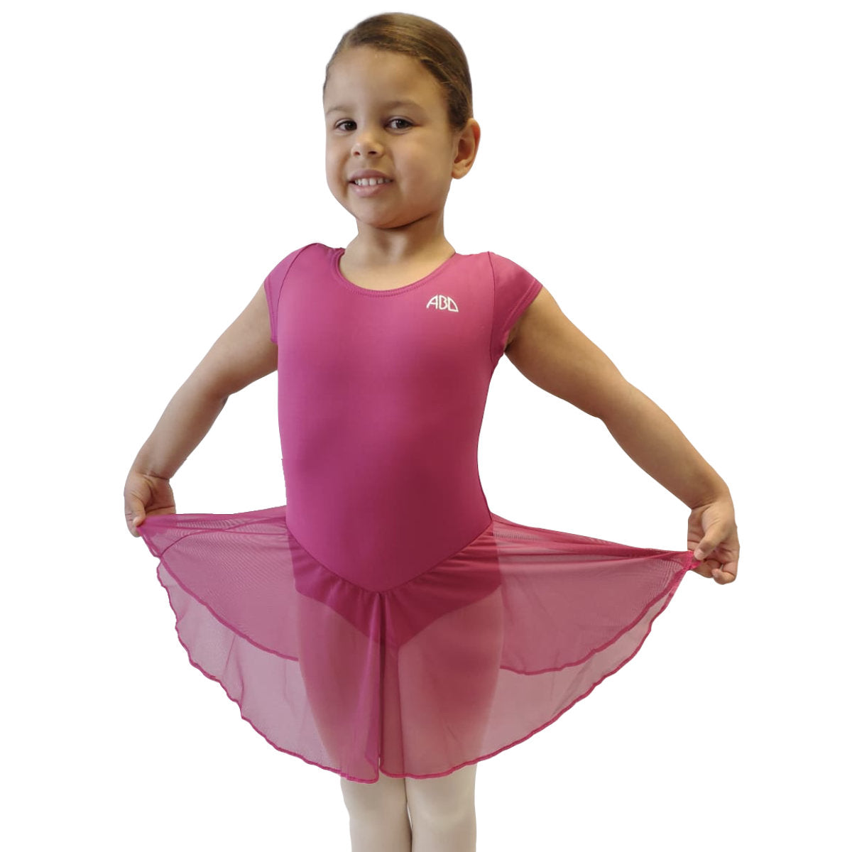 ABD Ballet Pre-Preparatory to Primary Mesh Skirted Leotard in Rose
